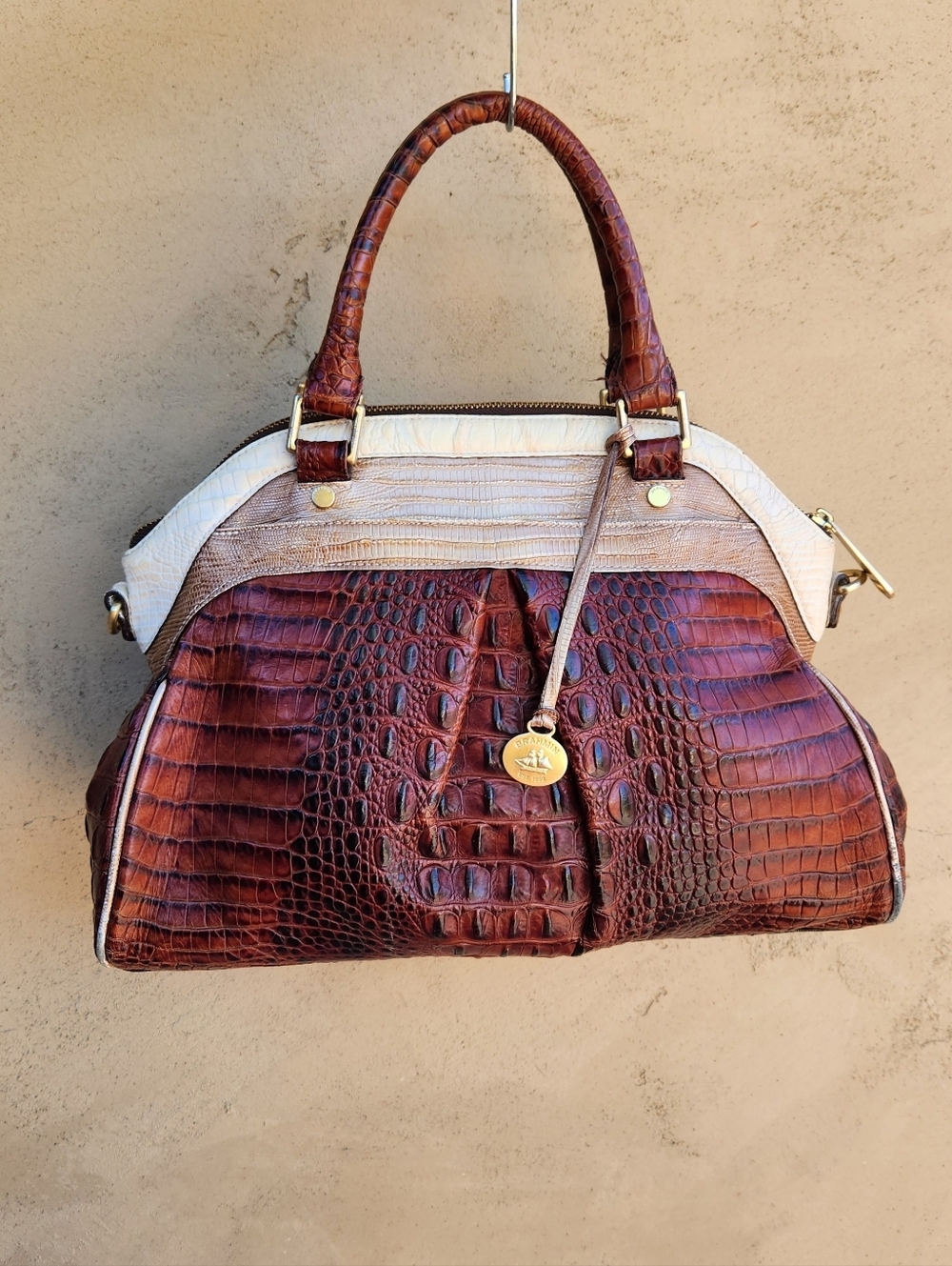 Brahmin Louise Rose Melbourne Satchel - Dillard's ANNIVERSARY EDITION - Picture 5 of 16